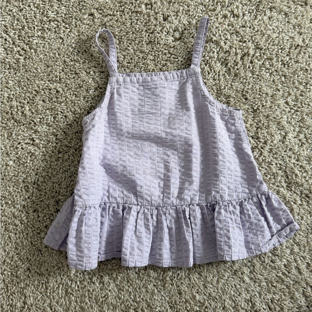 Lavender Ruffle Kids Top